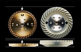 ベイトリールのギア画像