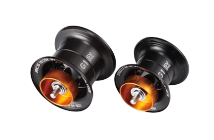 サイズ違いのベイトリール用スプール画像