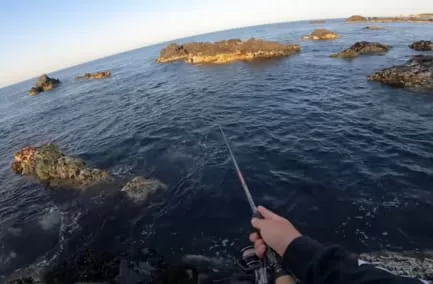 ライトロックのメインフィールドになる小磯の画像