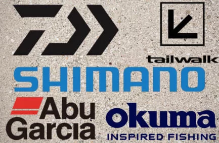 各リールメーカーのロゴ一覧画像