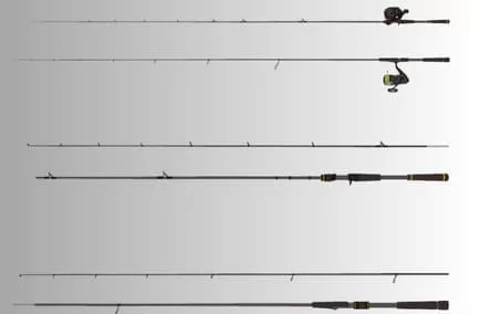 ベイトタックルとスピニングタックル全体比較画像